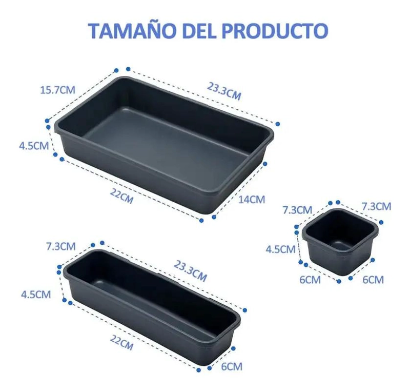 ORGANIZADOR DE CAJONES MULTIUSO 12 PIEZAS PARA OFICINA - 2