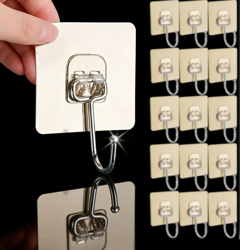 20 GANCHOS IMPERMEABLES MULTIUSOS PARA COLGAR - 1