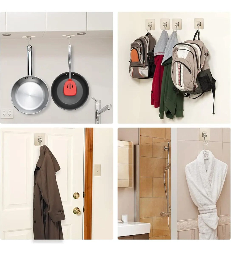 20 GANCHOS IMPERMEABLES MULTIUSOS PARA COLGAR - 3