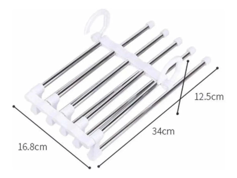 PERCHERO COLGADOR PLEGABLE MULTICAPA PARA ROPA - 4