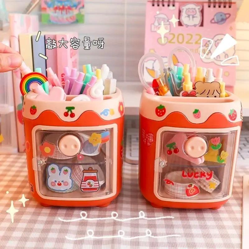 ORGANIZADOR DE ESCRITORIO EN DISEÑO KAWAII PARA BOLIGRAFOS - 5