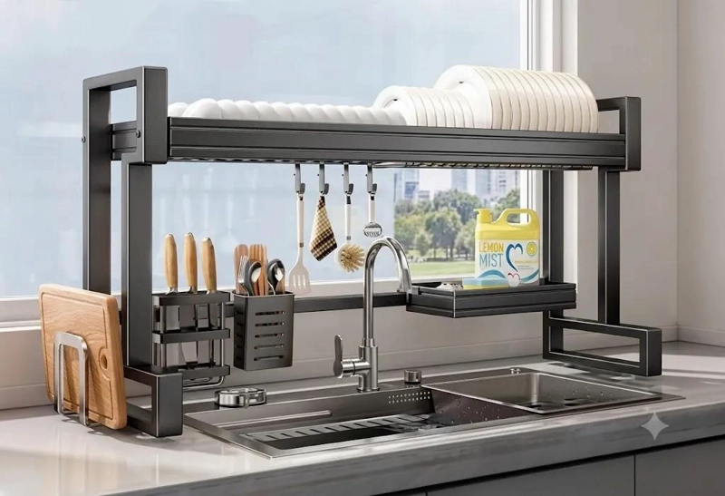ESCURRIDOR DE LOZA RACK ORGANIZADOR PARA COCINA MODERNA - 1