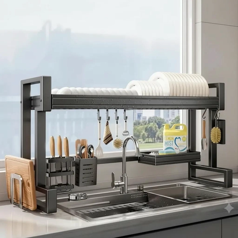 ESCURRIDOR DE LOZA RACK ORGANIZADOR PARA COCINA MODERNA - 2
