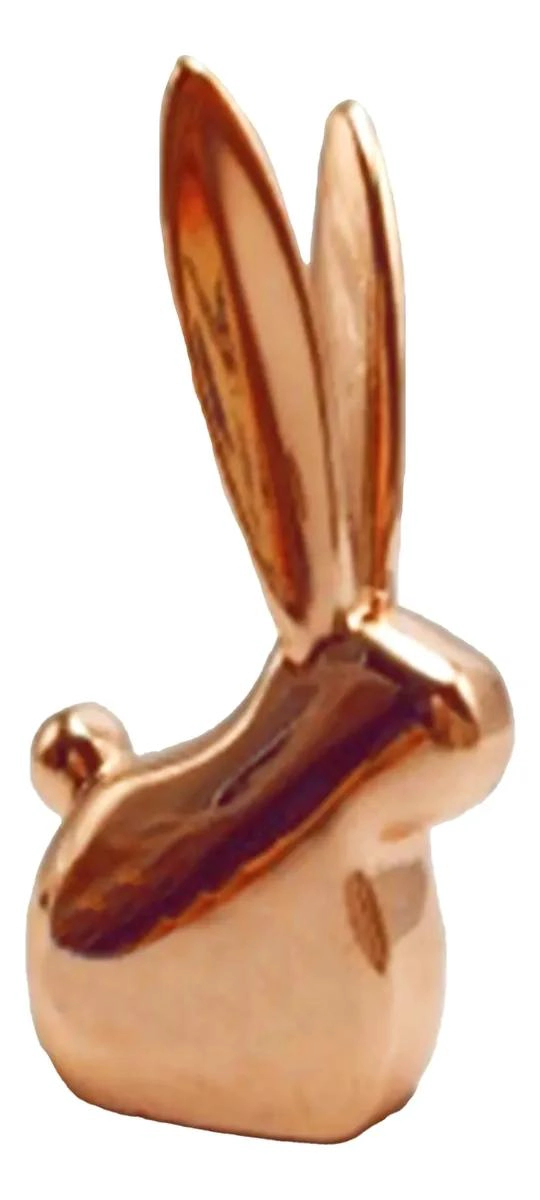 ORGANIZADOR DE ESCRITORIO CONEJO COBRE PARA JOYAS Y ANILLOS - 1