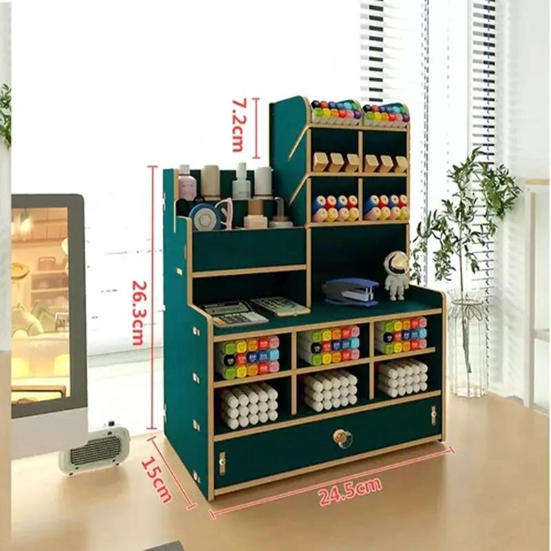 ORGANIZADOR DE ESCRITORIO MULTIFUNCIONAL EN COLOR NEGRO - 3