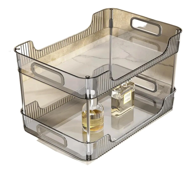 ESTANTE ORGANIZADOR DE ESCRITORIO Y MAQUILLAJE CON 2 NIVELES - 5