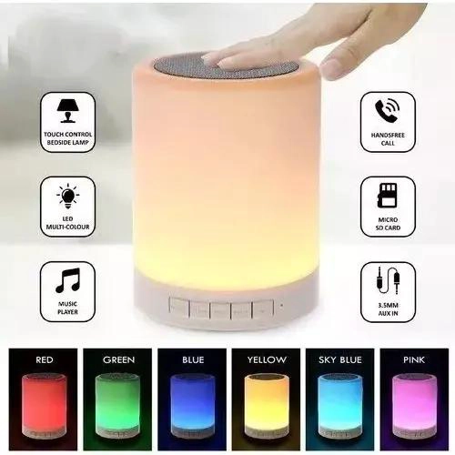 PARLANTE BLUETOOTH RECARGABLE CON LUZ LED Y CONTROL TACTIL - 3
