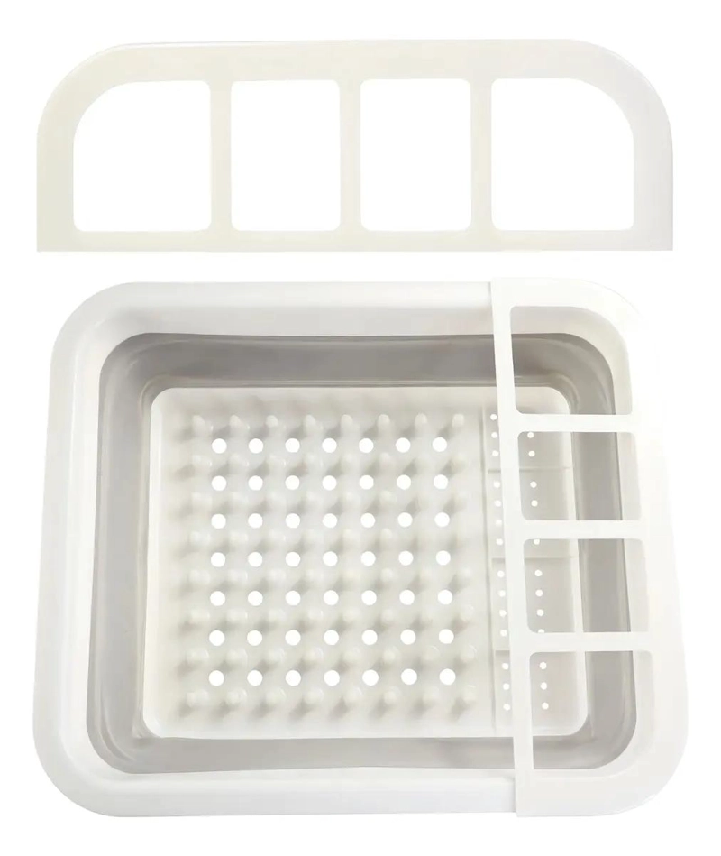 SECADOR DE LOZA EXTENSIBLE DE SILICONA PARA MESA CON CUBIERTERO - 4