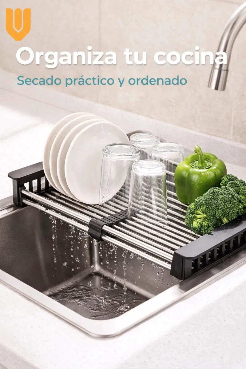 ESCURRIDOR DE COCINA EXPANDIBLE Y AJUSTABLE PARA PLATOS - 3