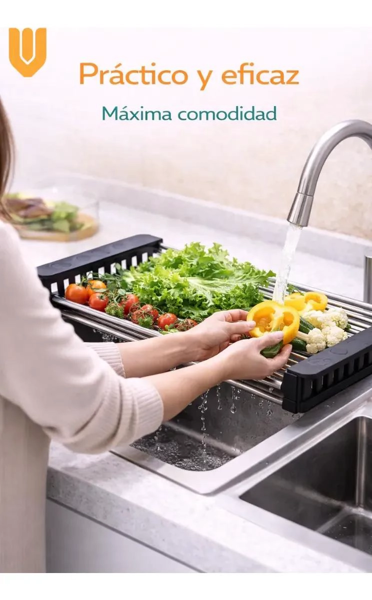 ESCURRIDOR DE COCINA EXPANDIBLE Y AJUSTABLE PARA PLATOS - 4