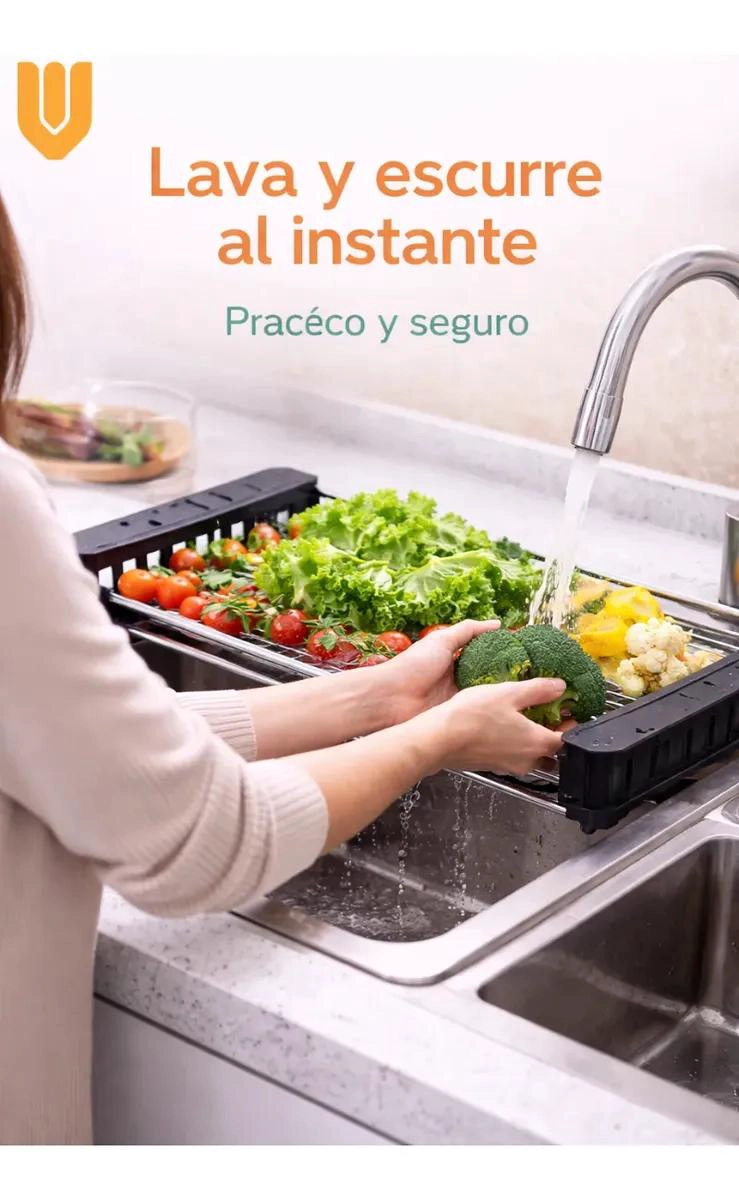 ESCURRIDOR DE COCINA EXPANDIBLE Y AJUSTABLE PARA PLATOS - 8