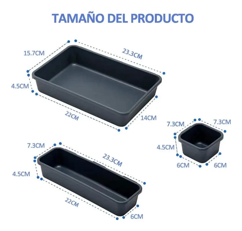 ORGANIZADOR DE CAJON MULTIUSO PARA OFICINA Y HOGAR - 2