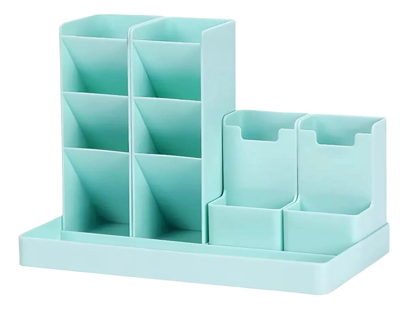 ORGANIZADOR DE ESCRITORIO MULTIFUNCIONAL EN COLOR VERDE - 1