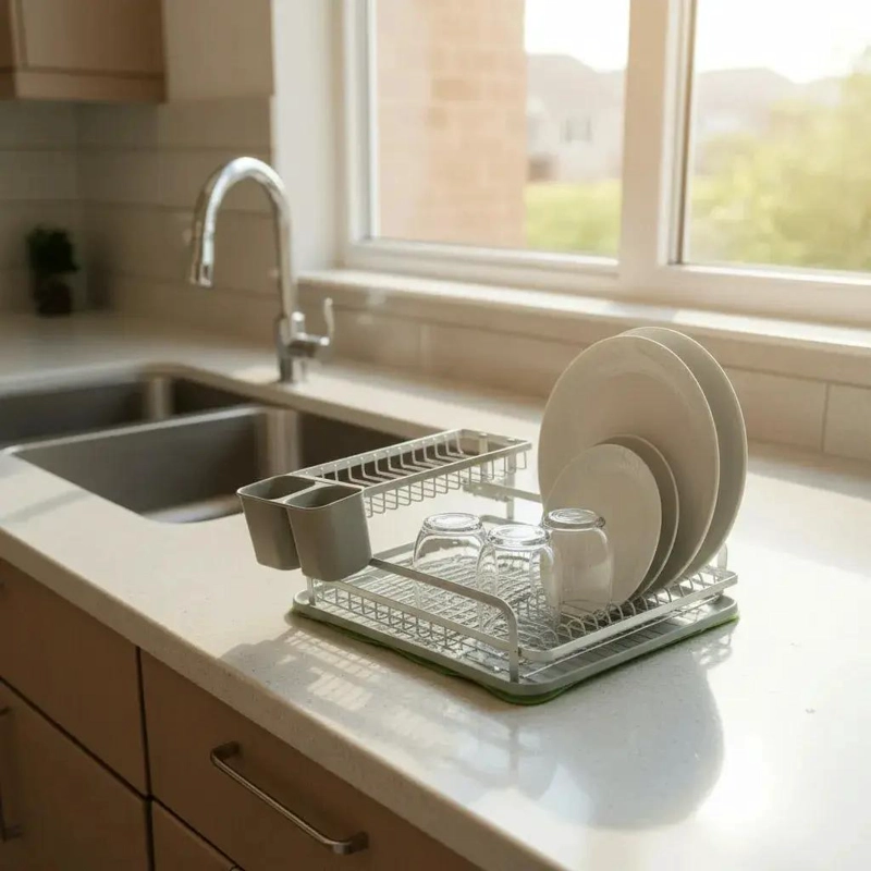ESCURRIDOR DE ALUMINIO PARA PLATOS Y UTENSILIOS DE COCINA - 3
