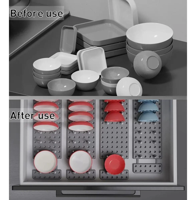ESTANTE AJUSTABLE DE DRENAJE PARA COCINA CON DISEÑO MODERNO - 4