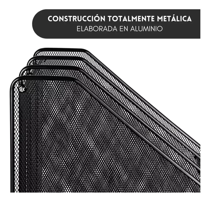 ORGANIZADOR VERTICAL DE ARCHIVOS CON 3 COMPARTIMENTOS - 4