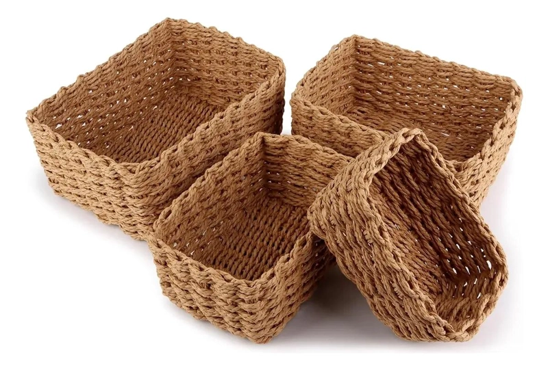 SET DE 4 CESTAS ORGANIZADORAS PARA ALMACENAMIENTO EN CASA - 1
