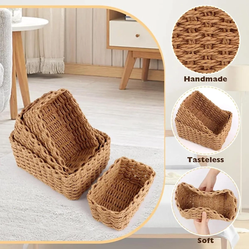 SET DE 4 CESTAS ORGANIZADORAS PARA ALMACENAMIENTO EN CASA - 3