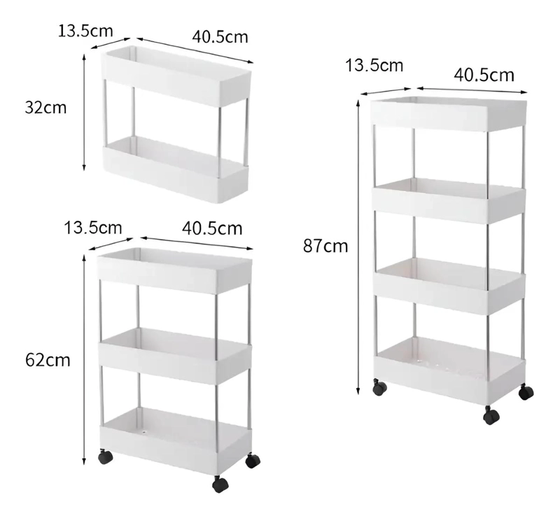 MUEBLE ORGANIZADOR DE BAÑO Y COCINA CON RUEDAS - 5