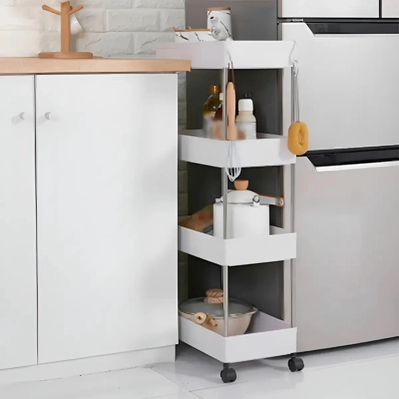 MUEBLE ORGANIZADOR DE BAÑO Y COCINA CON RUEDAS - 6