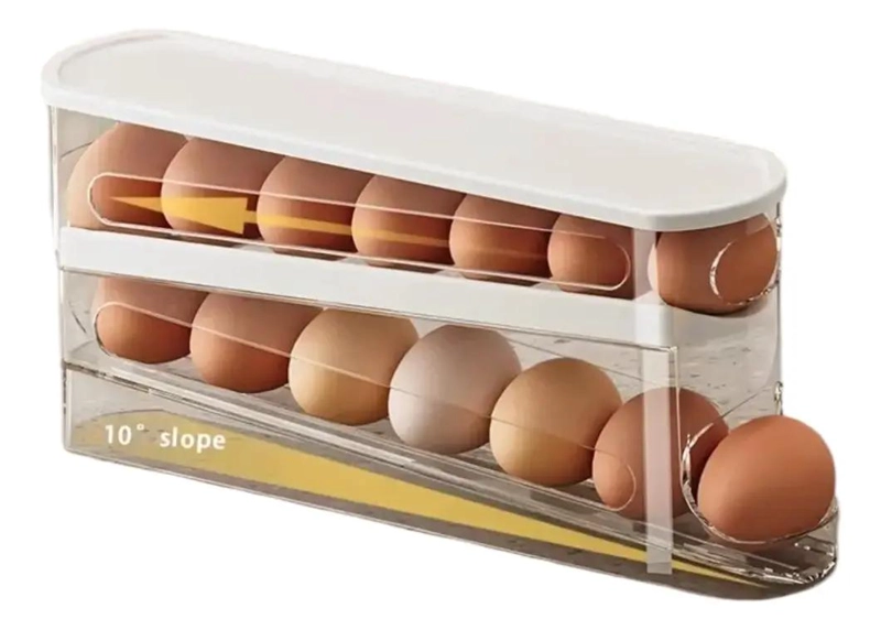 DISPENSADOR ORGANIZADOR DE HUEVOS PARA 14 UNIDADES - 1