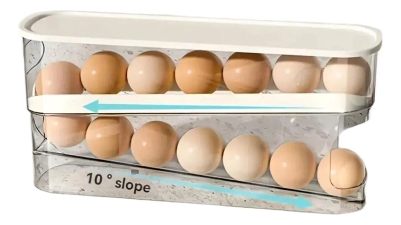 DISPENSADOR ORGANIZADOR DE HUEVOS PARA 14 UNIDADES - 6