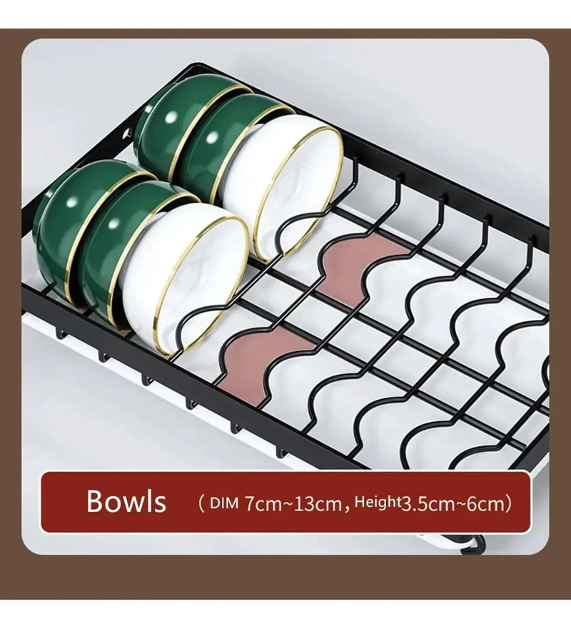 ESCURRIDOR DE PLATOS VERTICAL DE 3 NIVELES PARA COCINA - 4