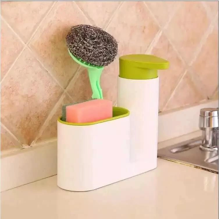 DISPENSADOR Y ESCURRIDOR DE LAVA LOZA PRACTICO Y COMPACTO - 3