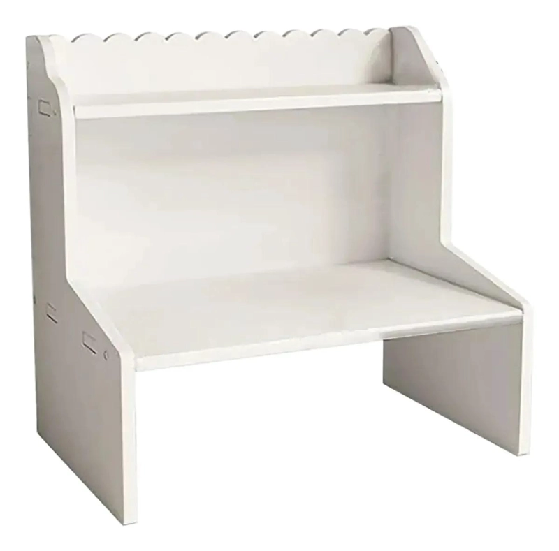 ESTANTE ORGANIZADOR DE ESCRITORIO DE 2 NIVELES EN COLOR BLANCO - 2