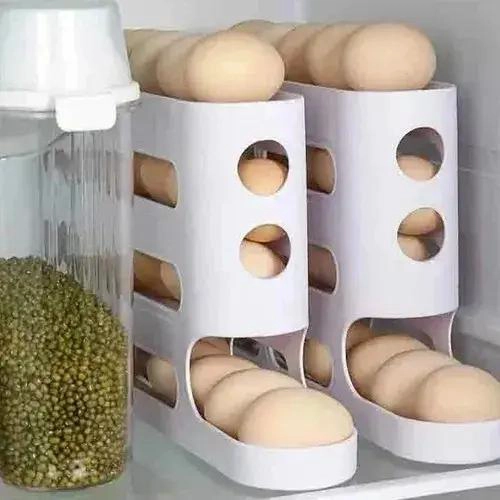 ORGANIZADOR DISPENSADOR DE HUEVOS PARA 30 UNIDADES EN REFRIGERADOR - 5