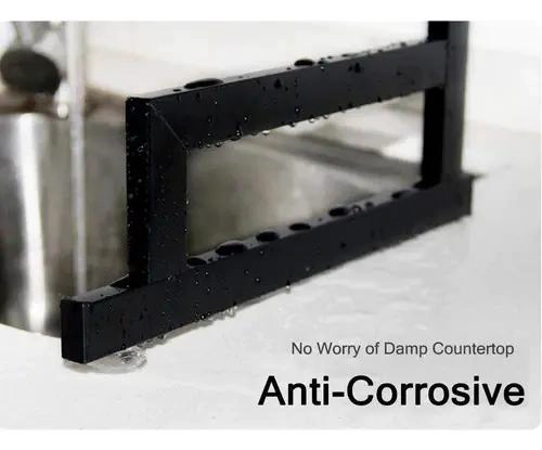 ESCURRIDOR DE PLATOS DE ACERO INOXIDABLE 2 NIVELES 85CM - 10