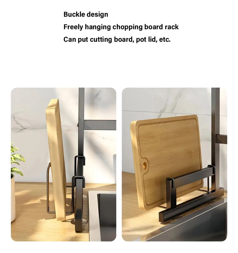 ESCURRIDOR DE PLATOS DE ACERO INOXIDABLE 2 NIVELES 85CM - 8