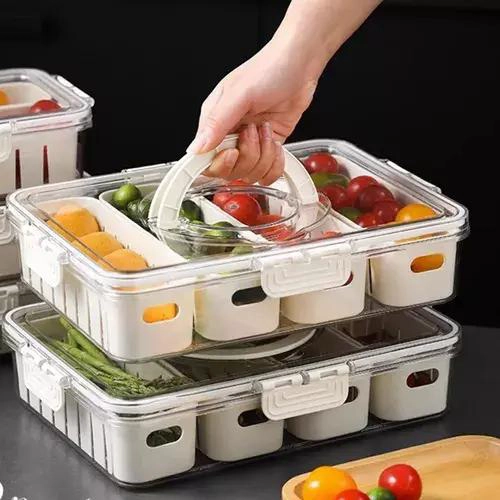 CONTENEDOR RECTANGULAR ORGANIZADOR 31X24CM PARA ALIMENTOS - 2