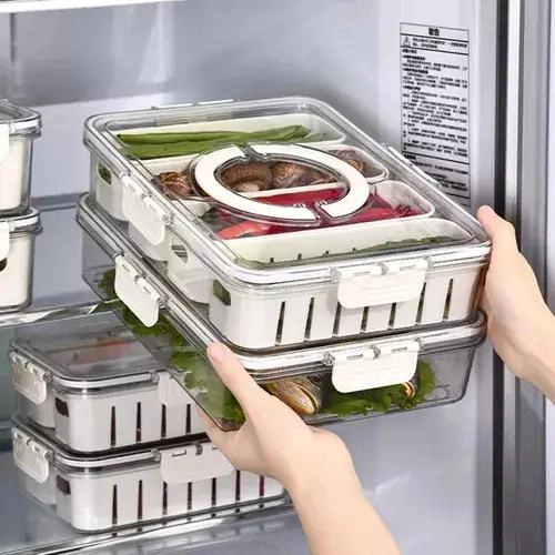 CONTENEDOR RECTANGULAR ORGANIZADOR 31X24CM PARA ALIMENTOS - 3