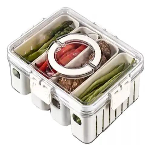 CONTENEDOR RECTANGULAR ORGANIZADOR 31X24CM PARA ALIMENTOS - 4