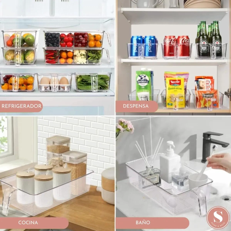 ORGANIZADOR DE ALIMENTOS PARA REFRIGERADOR 30 X 10 X 9 CM - 3