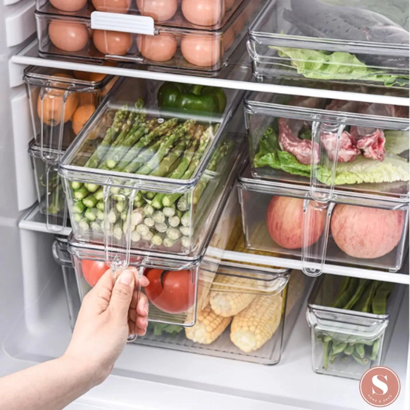 ORGANIZADOR DE ALIMENTOS PARA REFRIGERADOR 30 X 10 X 9 CM - 7