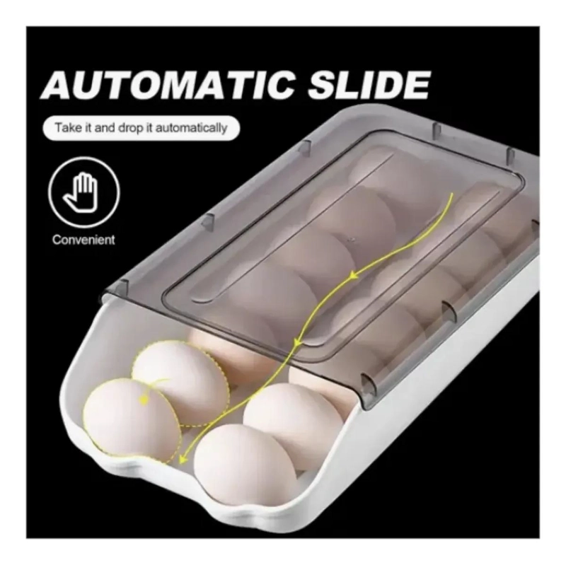 BANDEJA ORGANIZADORA APILABLE PARA 14 HUEVOS FRESCOS - 3