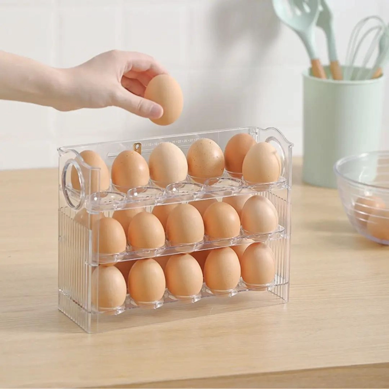 ORGANIZADOR DE HUEVOS PARA 30 UNIDADES CON APERTURA FRONTAL - 6