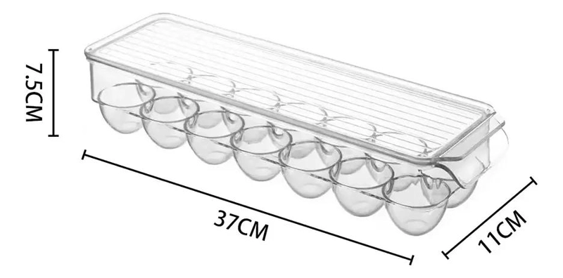 ORGANIZADOR DE HUEVOS PARA 12 UNIDADES EN PLASTICO - 3