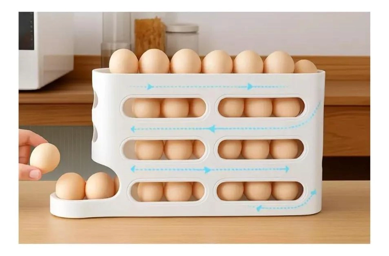 ORGANIZADOR DISPENSADOR DE HUEVOS PARA REFRIGERADOR - 4