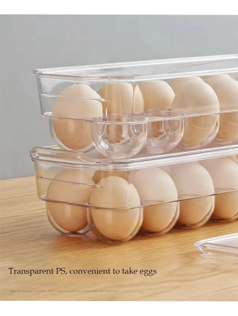 HUEVERA APILABLE PARA 12 HUEVOS CON TAPA TRANSPARENTE - 5