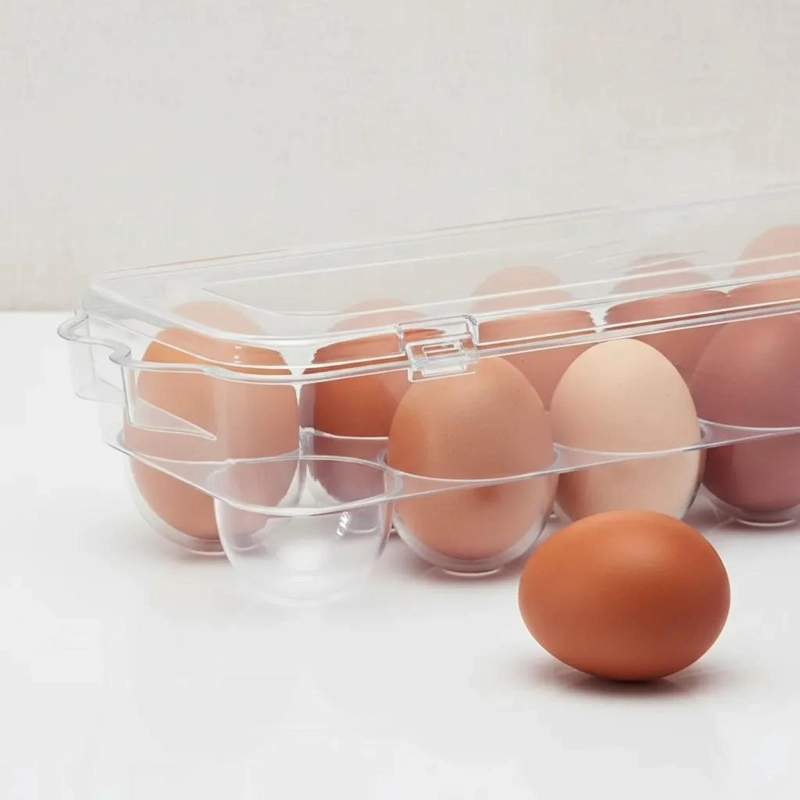 HUEVERA APILABLE PARA 12 HUEVOS CON TAPA TRANSPARENTE - 8