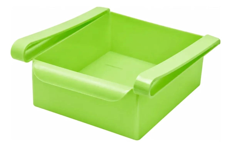 ORGANIZADOR DESLIZANTE PARA REFRIGERADOR COLOR VERDE - 1