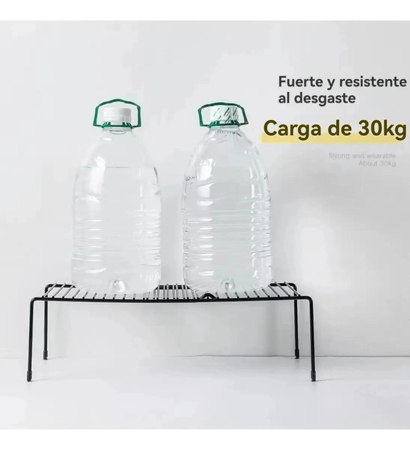REPISA EXTENSIBLE ORGANIZADOR DE COCINA COLOR NEGRO - 6