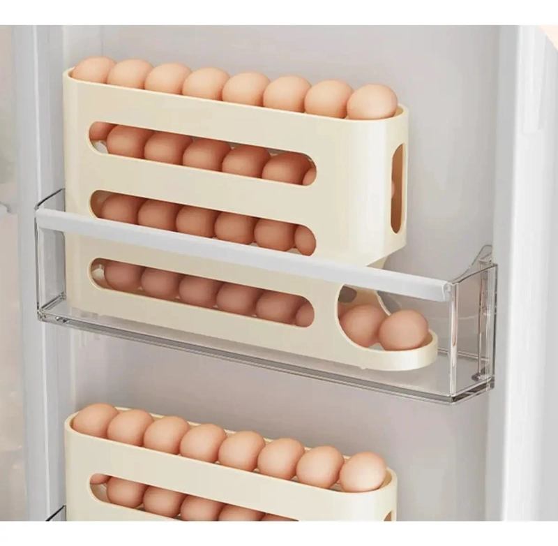 ORGANIZADOR DE HUEVOS BLANCO PARA COCINAS MODERNAS Y FUNCIONALES - 3