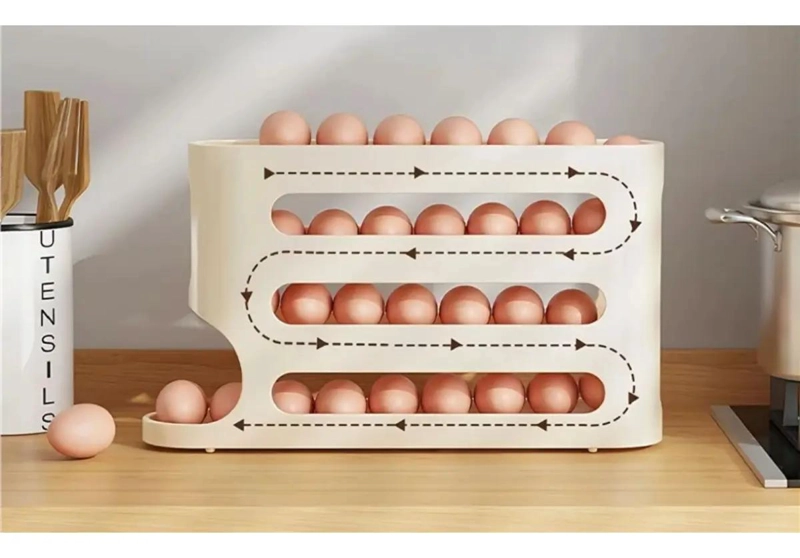 ORGANIZADOR DE HUEVOS BLANCO PARA COCINAS MODERNAS Y FUNCIONALES - 5