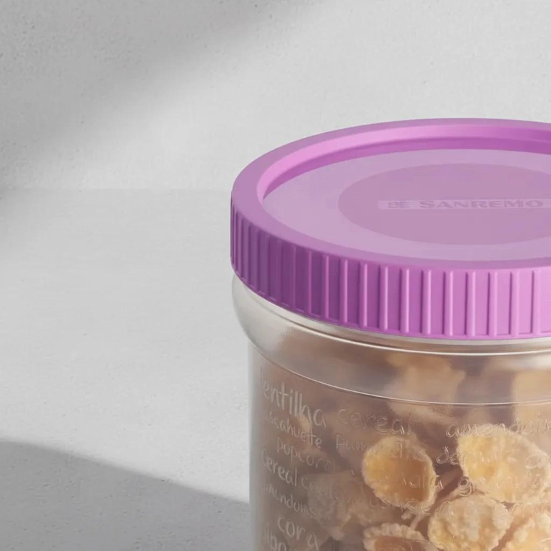 CONTENEDOR HERME TICO DE PLASTICO PARA ALMACENAMIENTO 750ML - 4