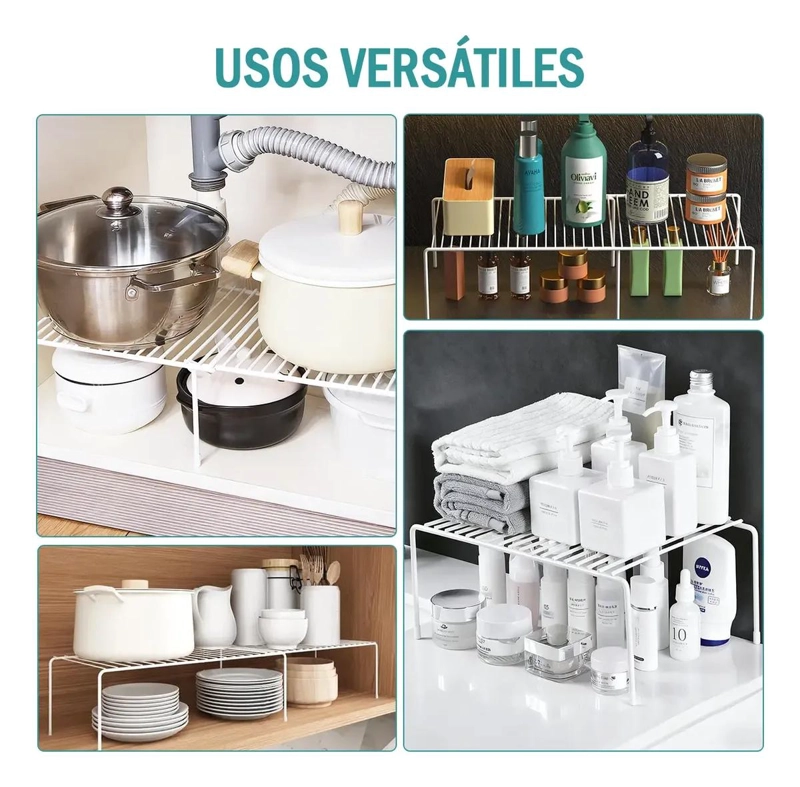 ESTANTE ORGANIZADOR EXTENSIBLE PARA COCINA Y ALMACENAMIENTO - 5