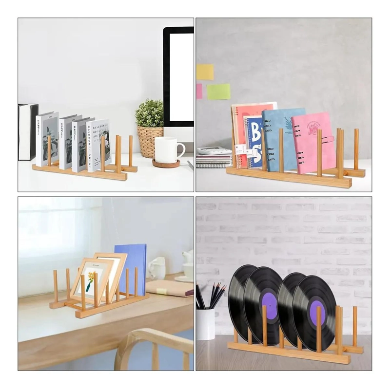 ESTANTE ORGANIZADOR DE PLATOS Y TAZAS DE BAMBU PACK DE 2 - 4
